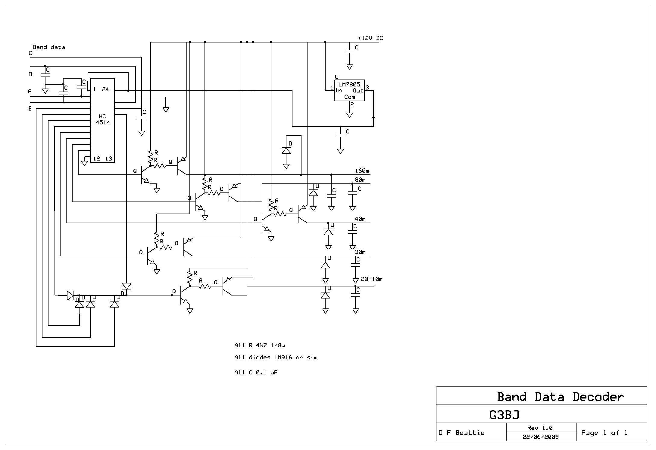 Band data decoder schematic